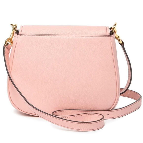 💕MARC JACOBS💕 Empire City Mini Messenger Leather Crossbody Bag Rose Light Pink - Picture 3 of 8